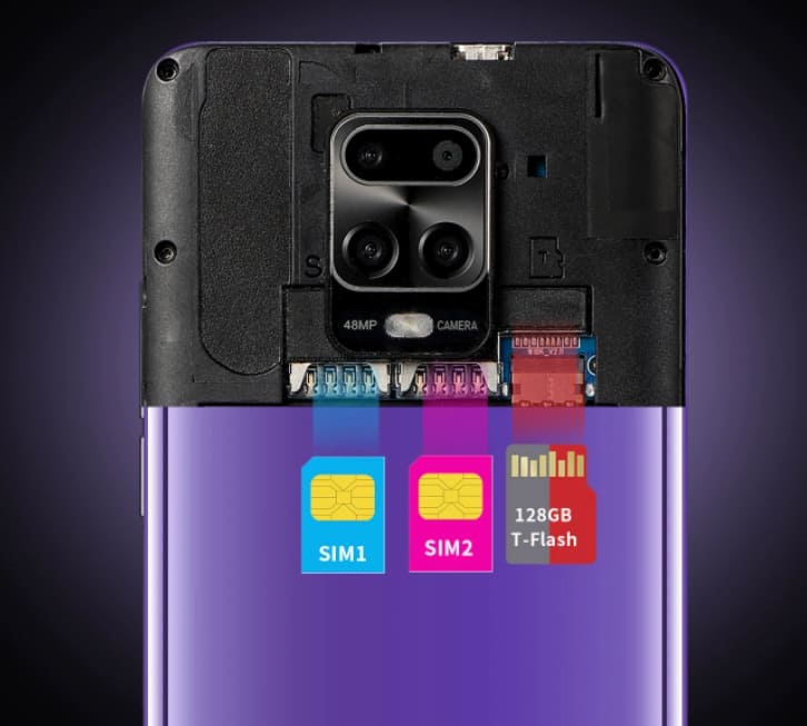 2 СИМ карты разъем для флешкарты Xiaomi Redmi Note 9 Plus