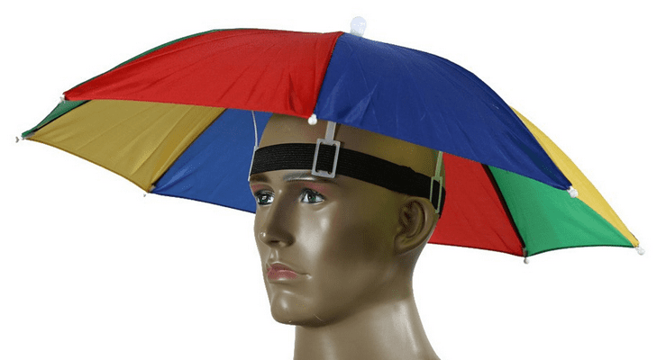 KLV 92123 наголовный зонт на манекене