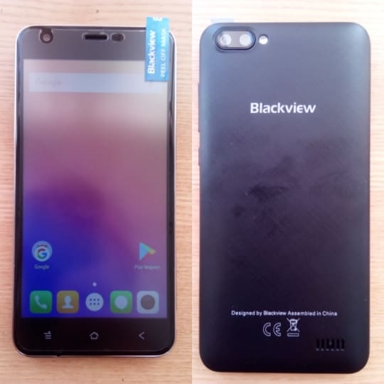 Blackview A7 с ОЗУ1 ГБ 8 ГБ флеш памятью внешний вид смартфона