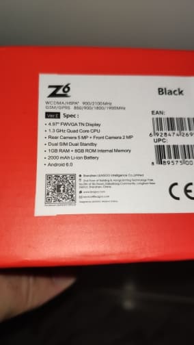 LEAGOO Z6 3g оптимальная цена и качество сборки каробка