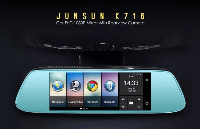 Купить лучший видеорегистратор JUNSUN K716 Dual Lens GPS FHD 1080P Car DVR будет отличной идеей
