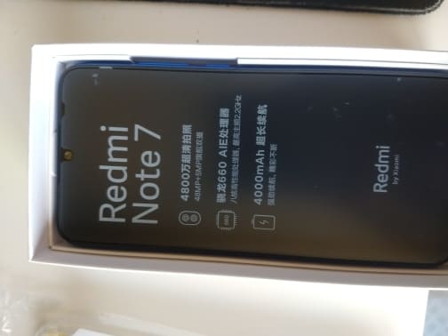 Xiaomi Redmi Note 7 в коробке
