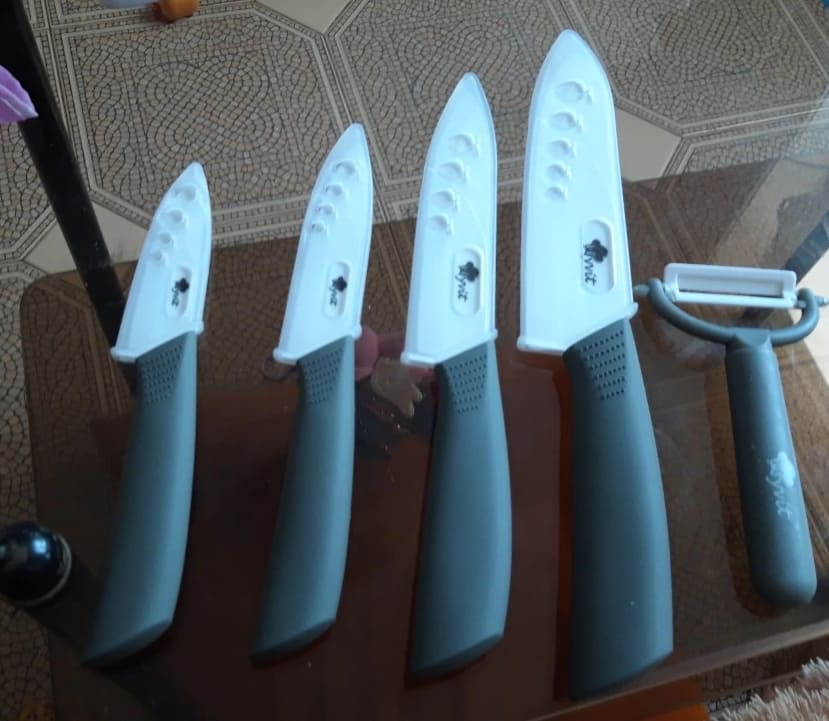 Качественные керамические ножи MYVIT цвет черный
